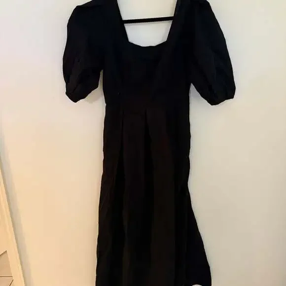 A New Day Short Sleeve Midi Dress cottage core crunchy granola milkmaiden - Picture 3 of 4